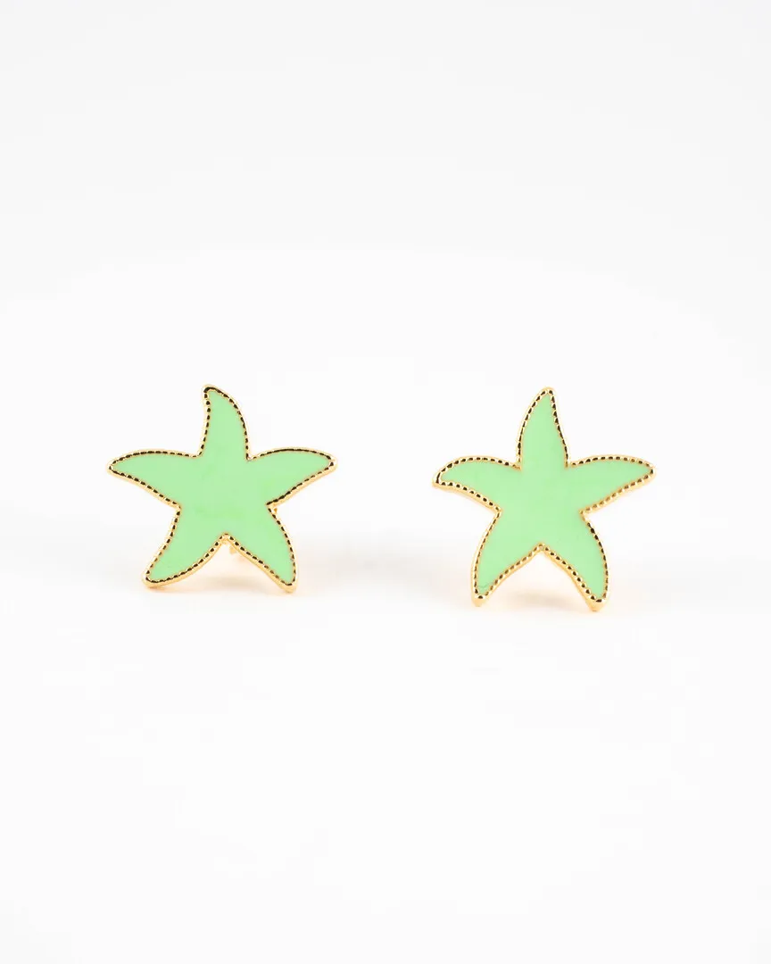BRINCO ESMALTADO ESTRELA DO MAR CORES VARIADAS