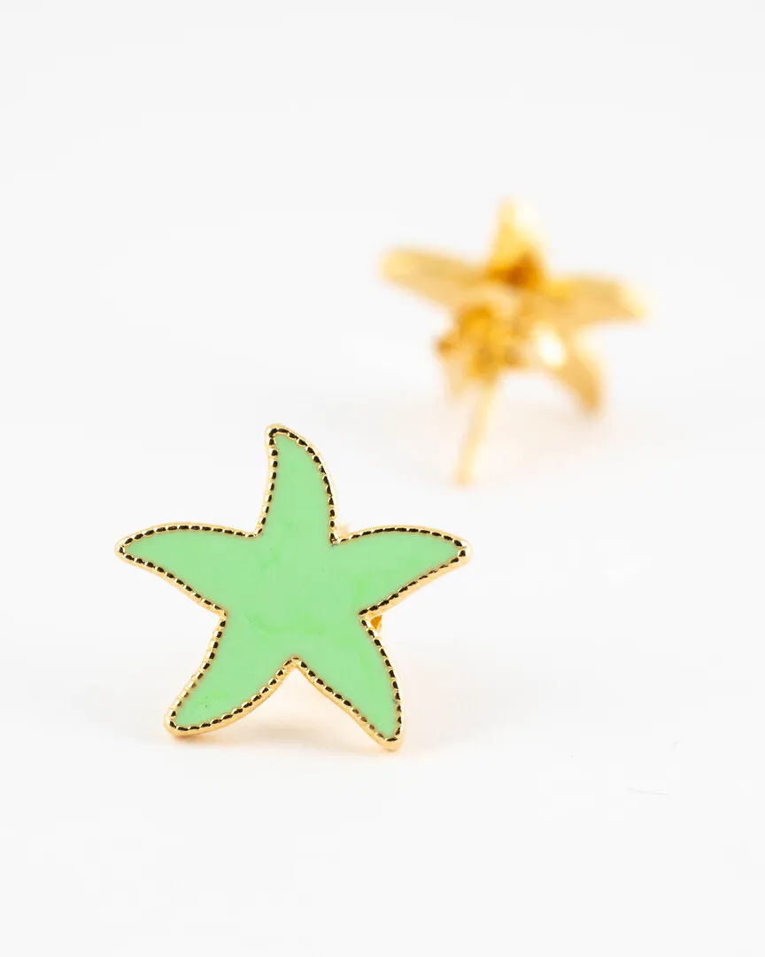 BRINCO ESMALTADO ESTRELA DO MAR CORES VARIADAS