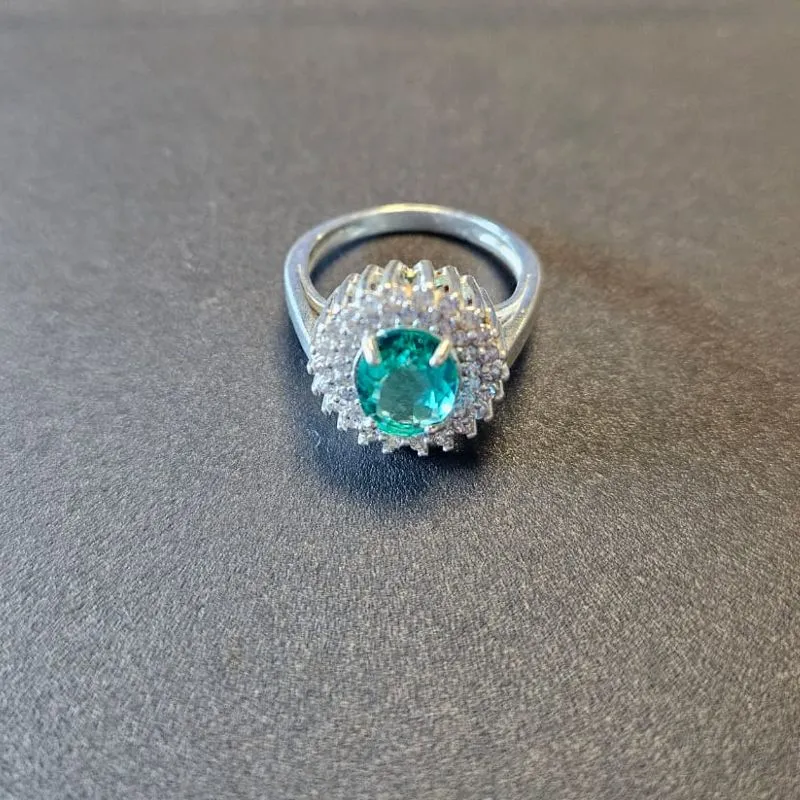 ANEL CRAVEJADO COM MICROZIRCONIA E PEDRA CORES VARIADAS