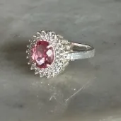 ANEL PEDRA COM CORES VARIADAS E MICROZIRCONIAS