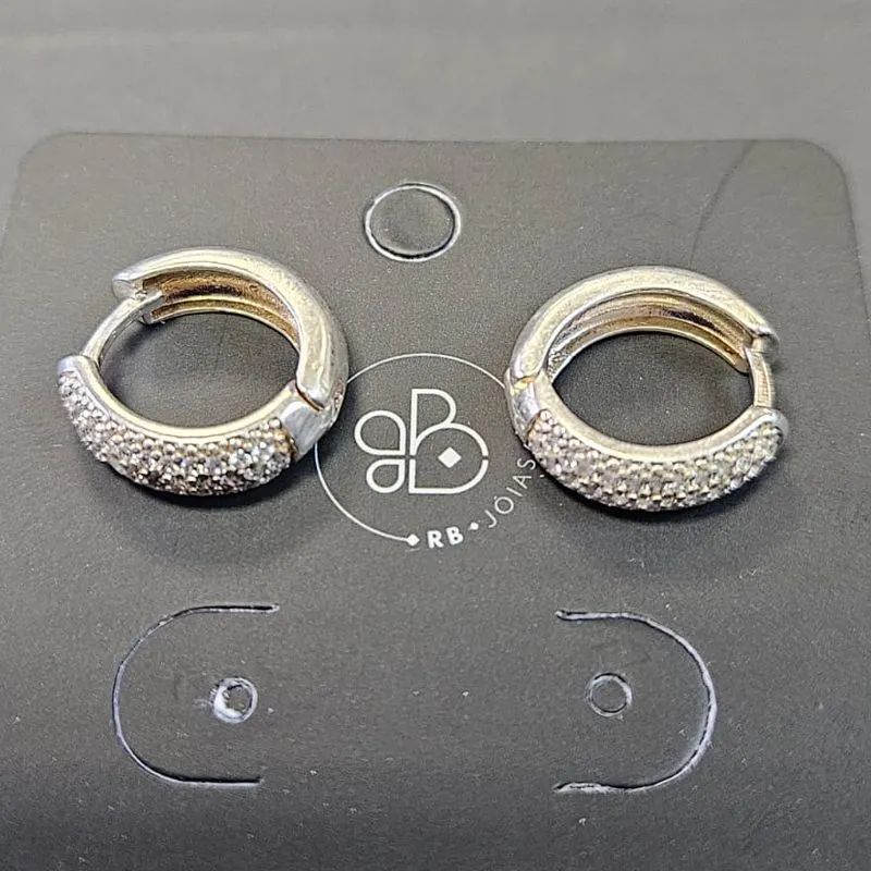ARGOLA CLICK CRAVEJADO 1,4 CM 5MM