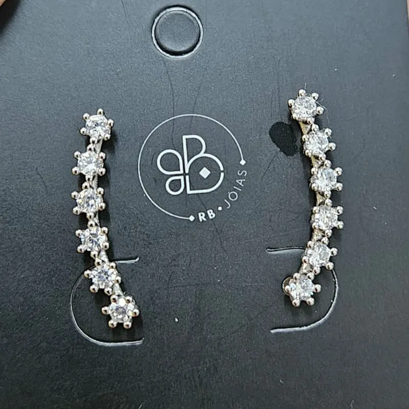 BRINCO EAR CUFF COM PEDRAS