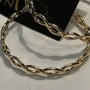 ARGOLA 2 FIO ENTRELAÇADOS 4CM