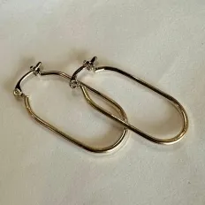 ARGOLA 3CM OVAL FINA