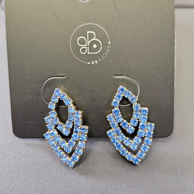 BRINCO CRAVEJADO AZUL