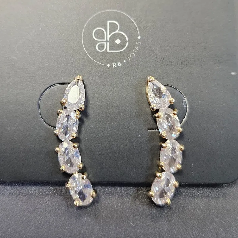 BRINCO EAR CUFF  5 PEDRAS