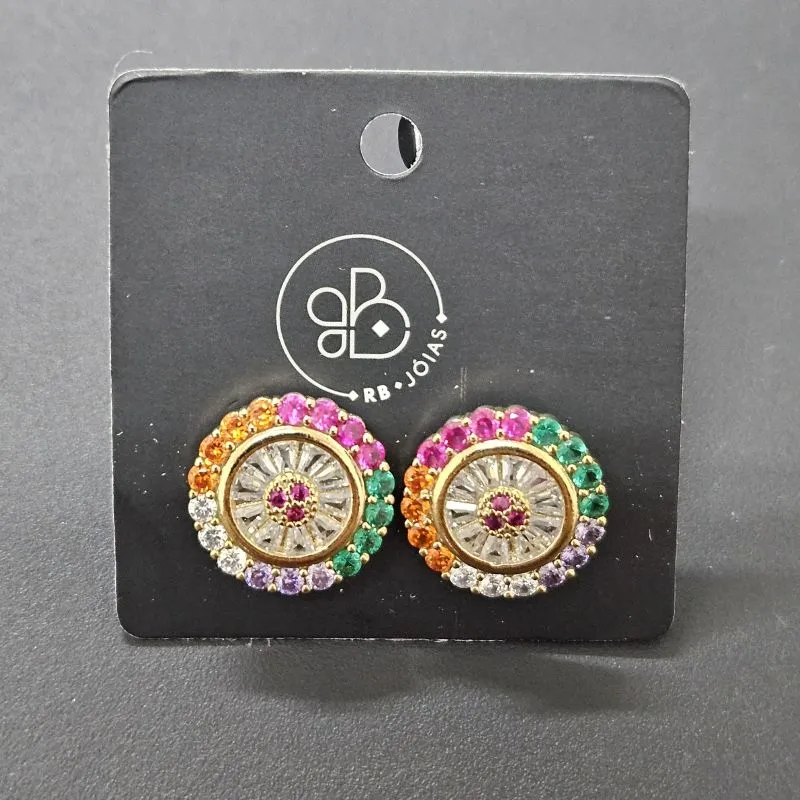 BRINCO PIZZA CRAVEJADO PEDRAS COLORIDAS