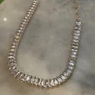 CHOCKER 32CM PEDRARIA CRYSTAL 