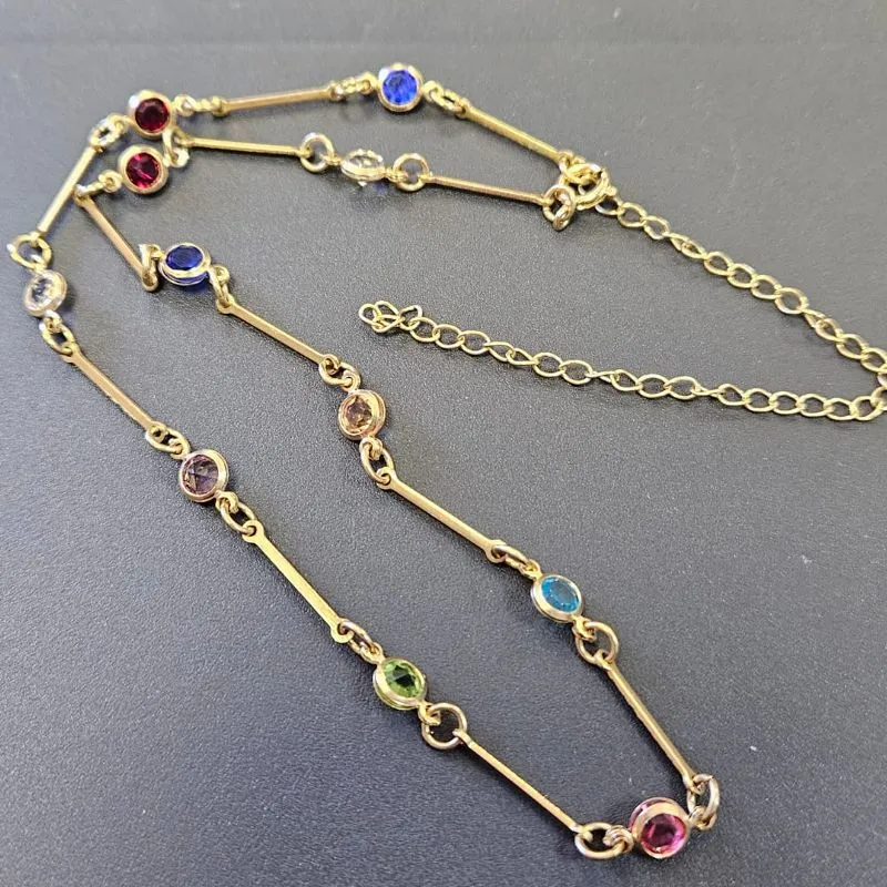 CHOCKER COM PONTOS DE LUZ COLORIDO 32 CM 9 CM DE EXTENSOR