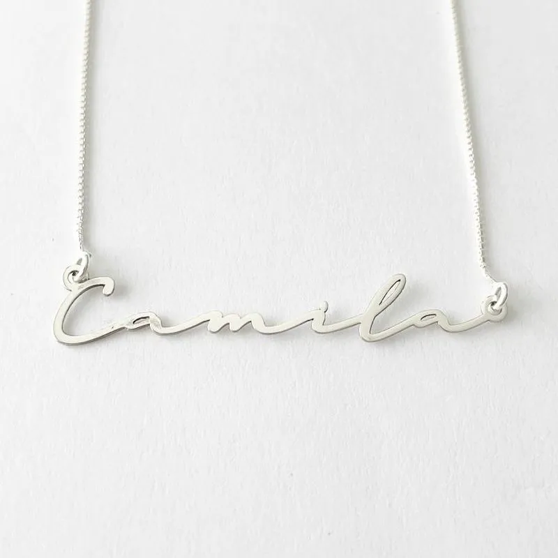GARGANTILHA PERSONALIZADA ASSINATURA COM BANHO DE OURO