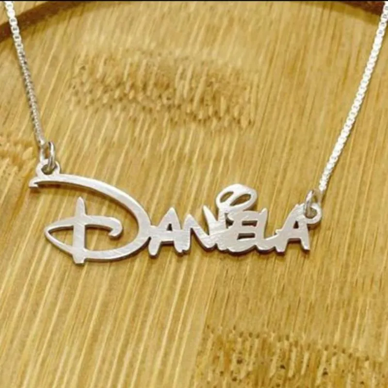 GARGANTILHA PERSONALIZADO FONTE DISNEY 40 CM + 5 CM