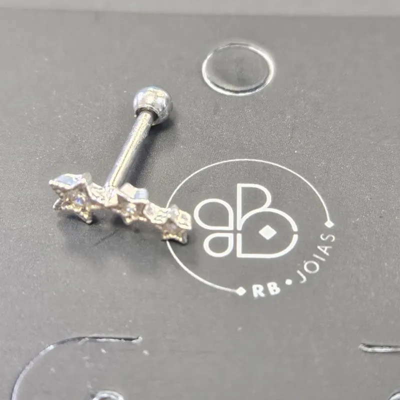 PIERCING TRAGUS 3 ESTRELAS