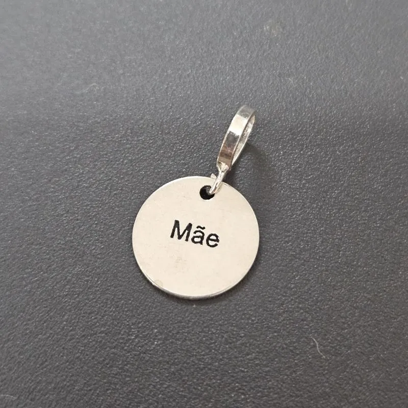 PINGENTE PERSONALISADO MEDALHA MÃE