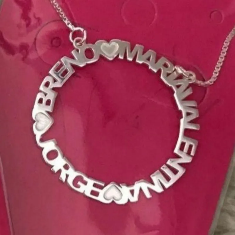 PINGENTE PERSONALIZADO MANDALA NOMES