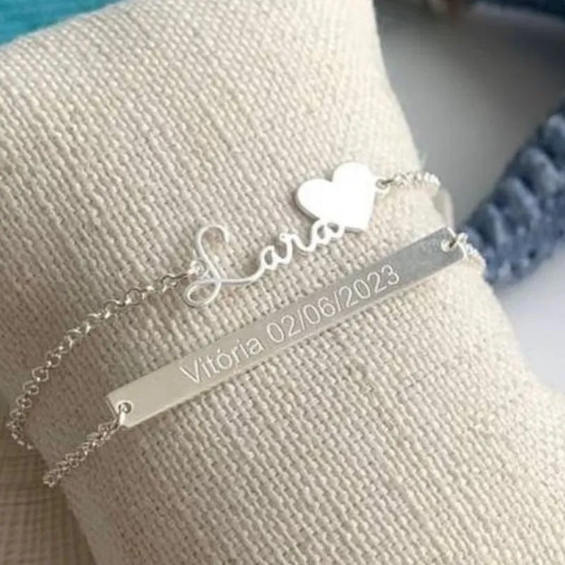 PULSEIRA PERSONALIZADO MANUSCRITO COM CORAÇÃO