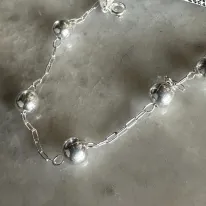 PULSEIRA PRATA BOLA ELO CARTIER