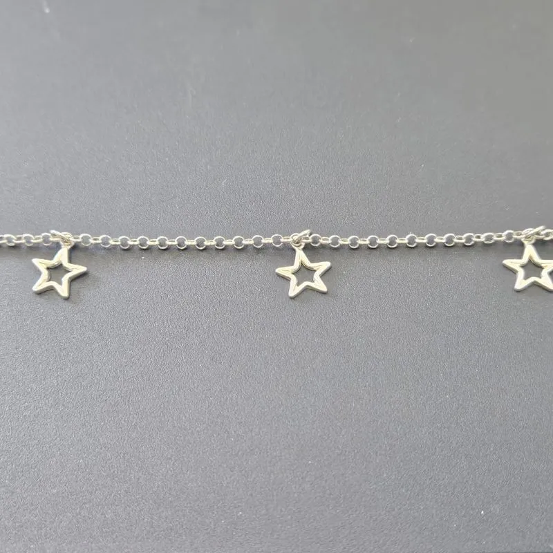 TORNOZELEIRA 3 ESTRELA VAZADO PENDURADA