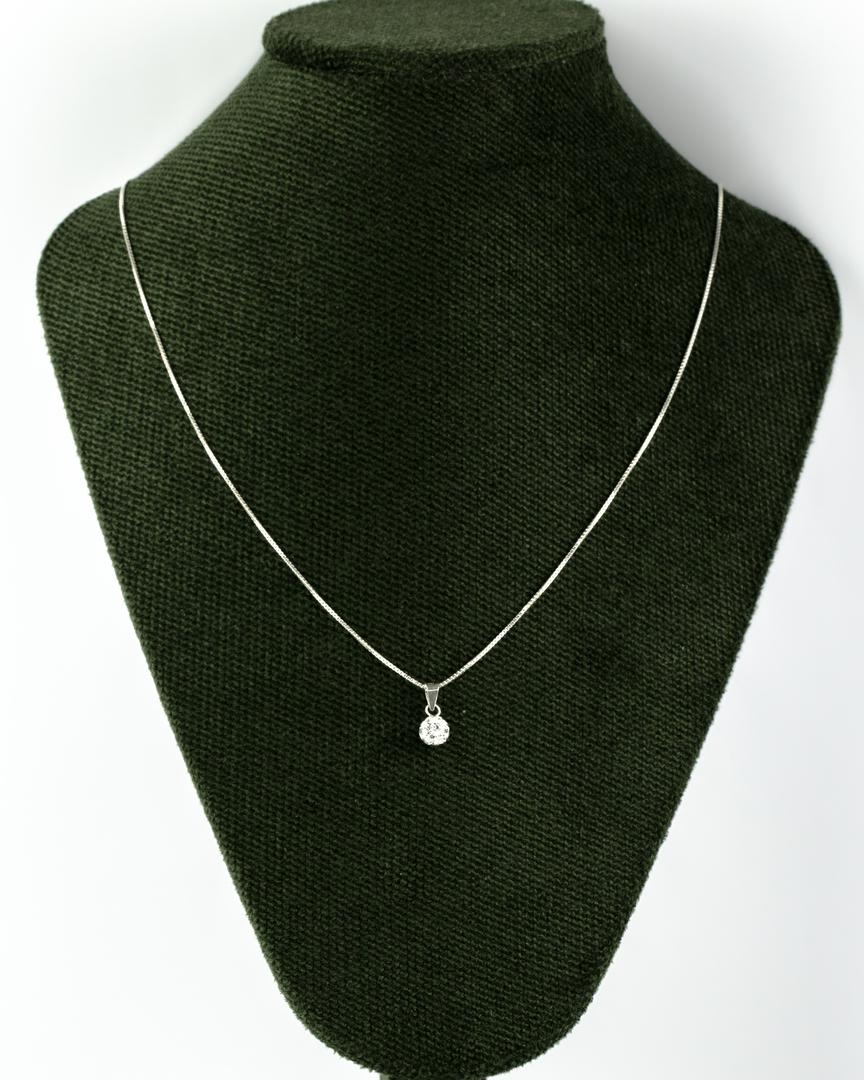 CONJUNTO BOLA CRISTAL BRINCO E GARGANTILHA