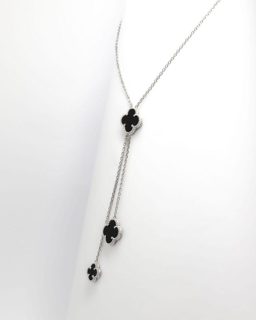 GARGANTILHA INSPIRAÇÃO VAN CLEEF GRAVATA BANHO DE RÓDIO