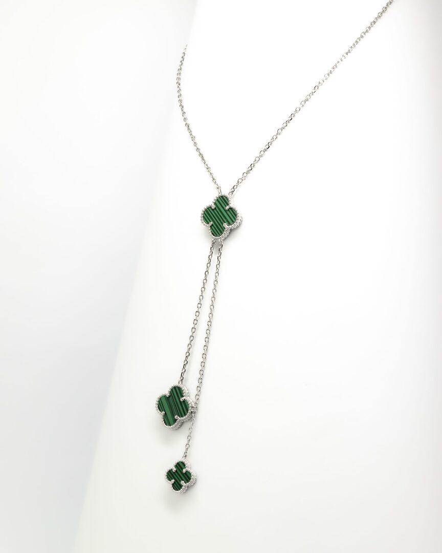 GARGANTILHA INSPIRAÇÃO VAN CLEEF GRAVATA BANHO DE RÓDIO