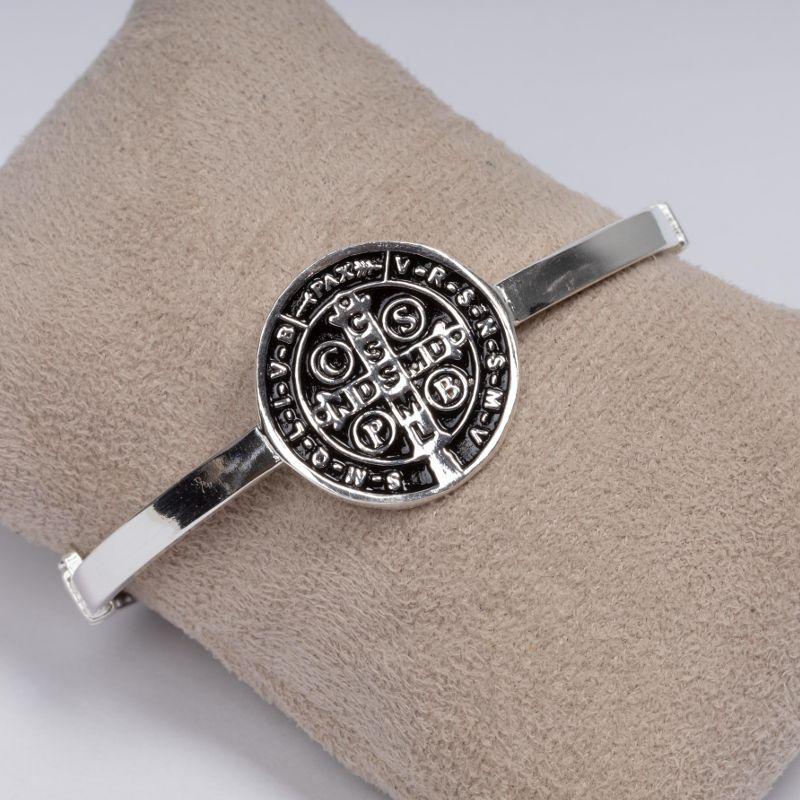 BRACELETE MEDALHA DE SAO BENTO 12,22GR