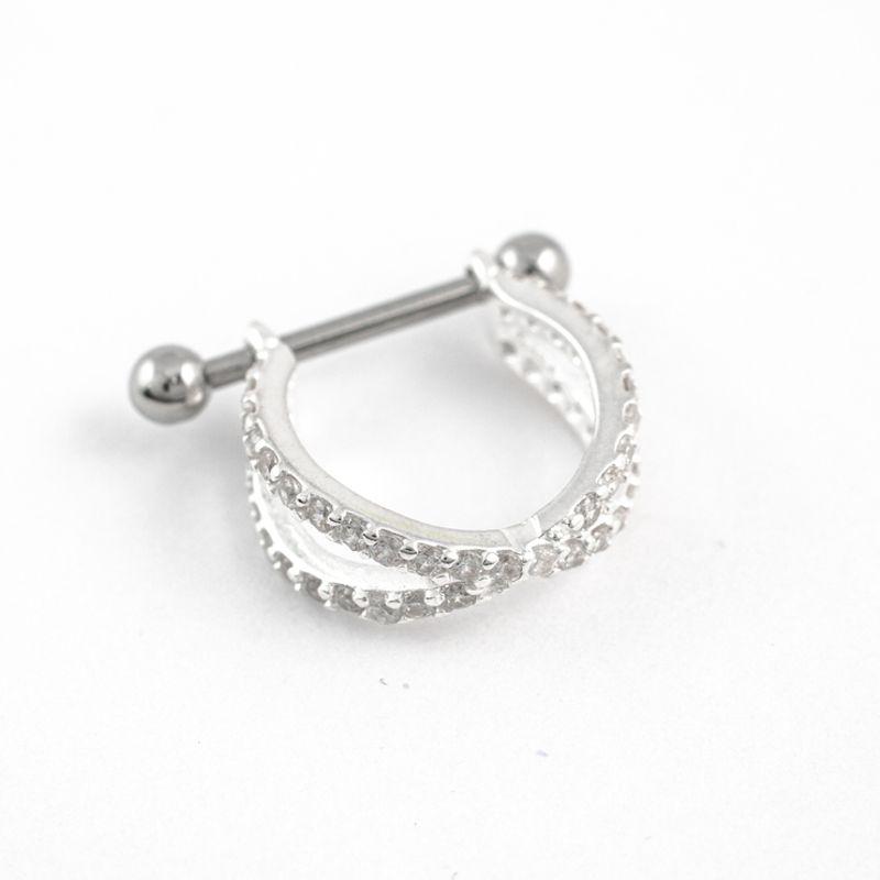 PIERCING CONCH CRUZADO CRAVEJADO