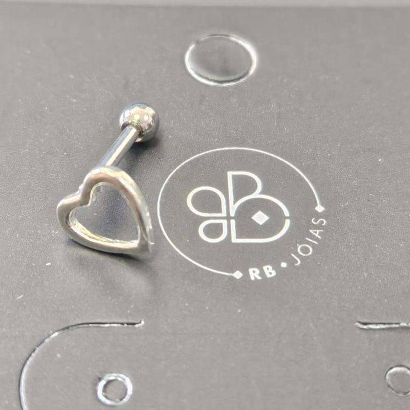 PIERCING TRAGUS CORACAO VAZADO