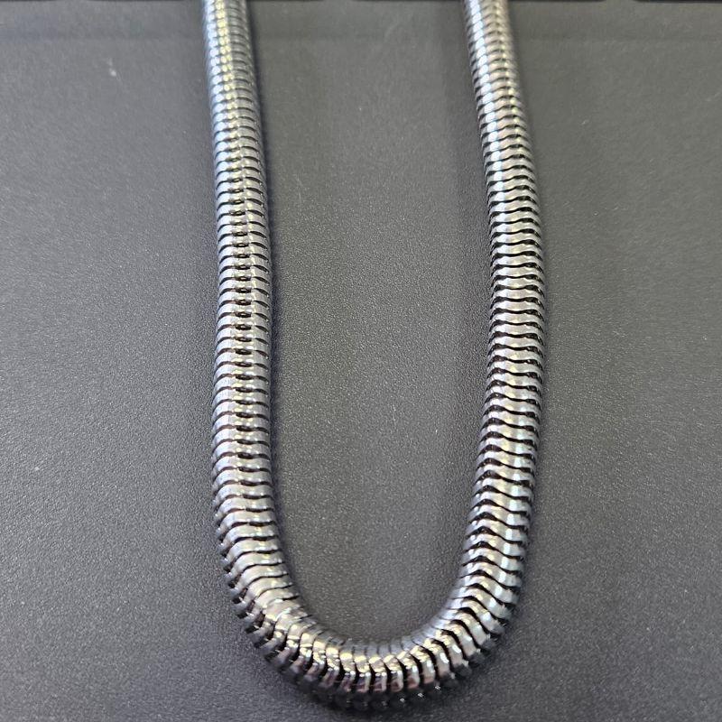 CORRENTE BANHO DE RODIO RABO DE RATO 40CM