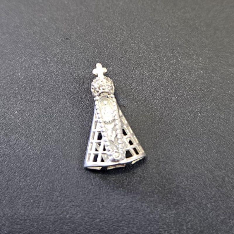PINGENTE NOSSA SENHORA VAZADO E CRAVEJADO