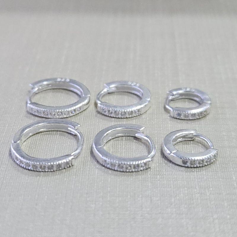 ARGOLA TRIO CRAVEJADO FIO QUADRADO