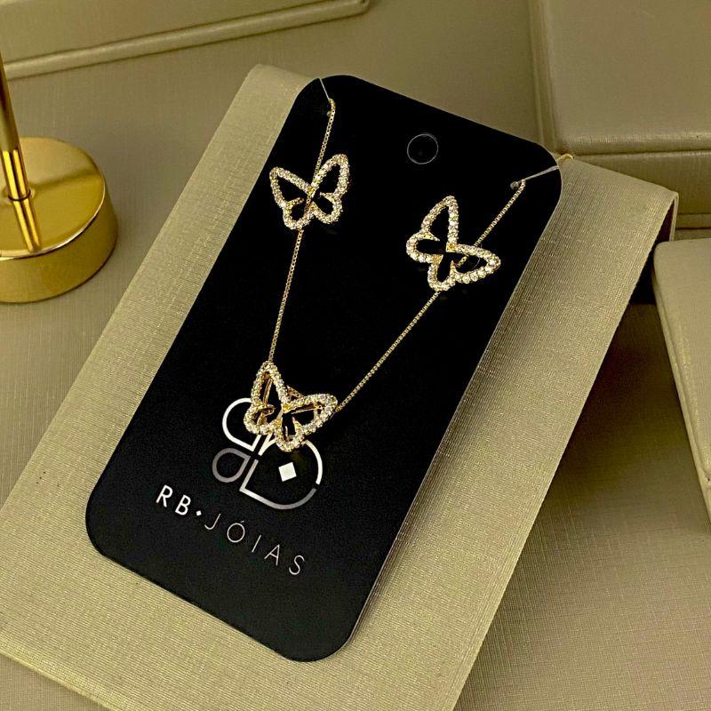 CONJUNTO BORBOLETA CRAVEJADA